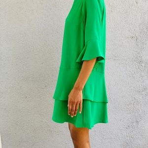 River Island Dresses - River Island (Petite) Green Draped Dress River Island Dresses - River Island (Petite) Green Draped Dress